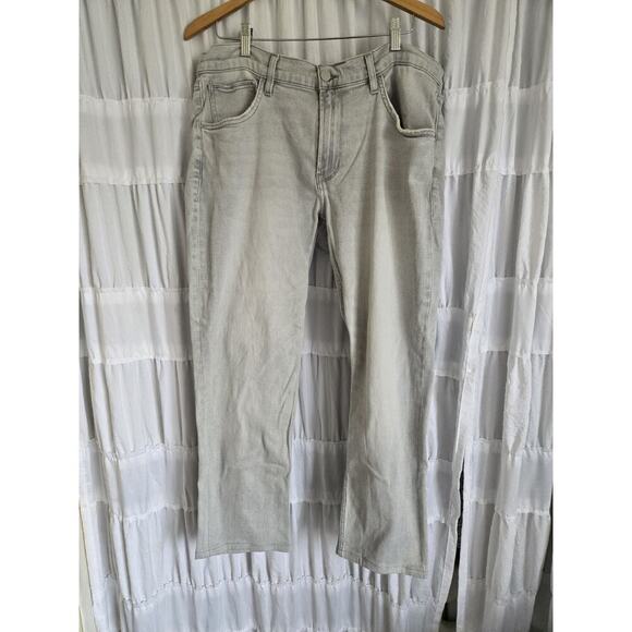 Hudson Mens 36x28 Blake Slim Straight Sky Grey Jeans Classic Modern Stretch - Picture 4 of 12